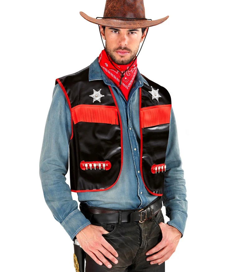 Cowboy vest zwart