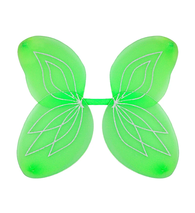 Vlindervleugels glitter groen kinderen
