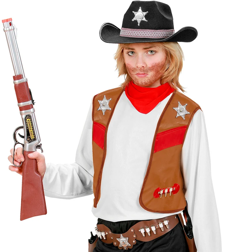 Cowboy vest bruin kinderen