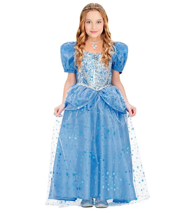 Prinsessenjurk blauw kinderen
