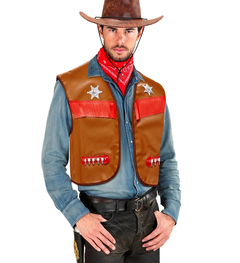Cowboy vest bruin