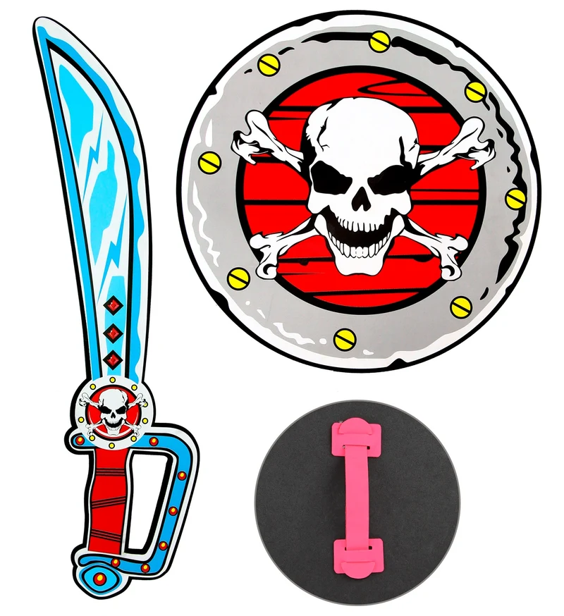 Piraten zwaard met schild