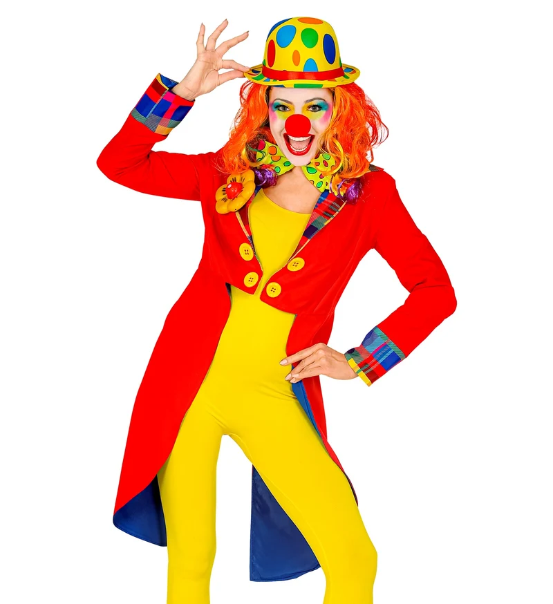 Slipjas clown rood dames
