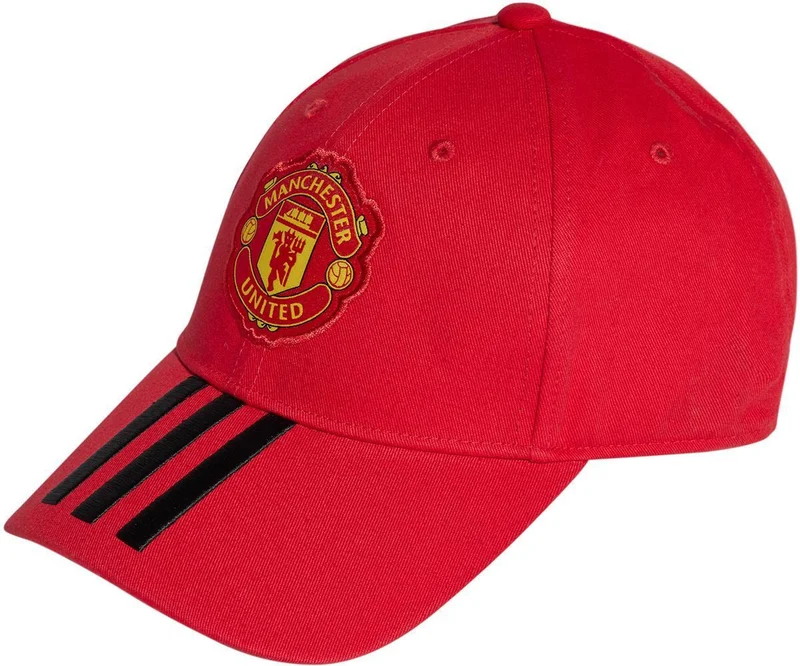 MUFC BB CAP, REARED/BLACK/WH, OS LARGE
