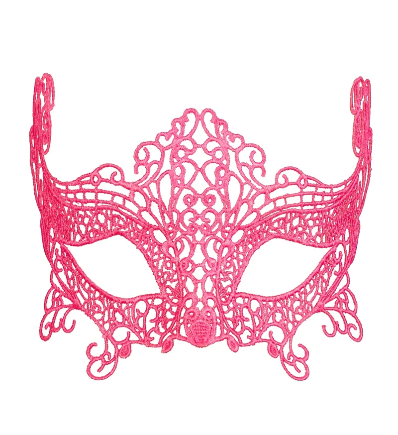 Roze oogmasker voor party's