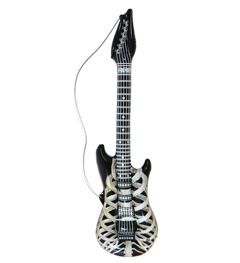 Opblaasbaar skelet met gitaar