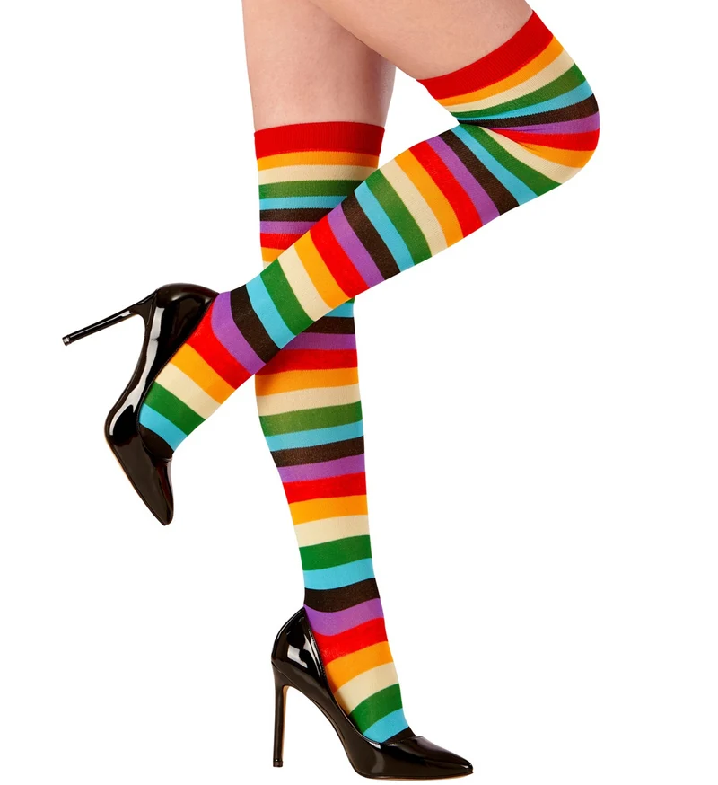 Regenboog kniekousen