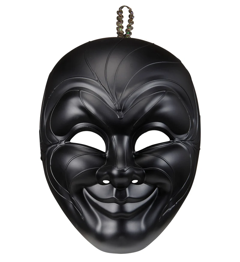 Zwart Venetiaans masker