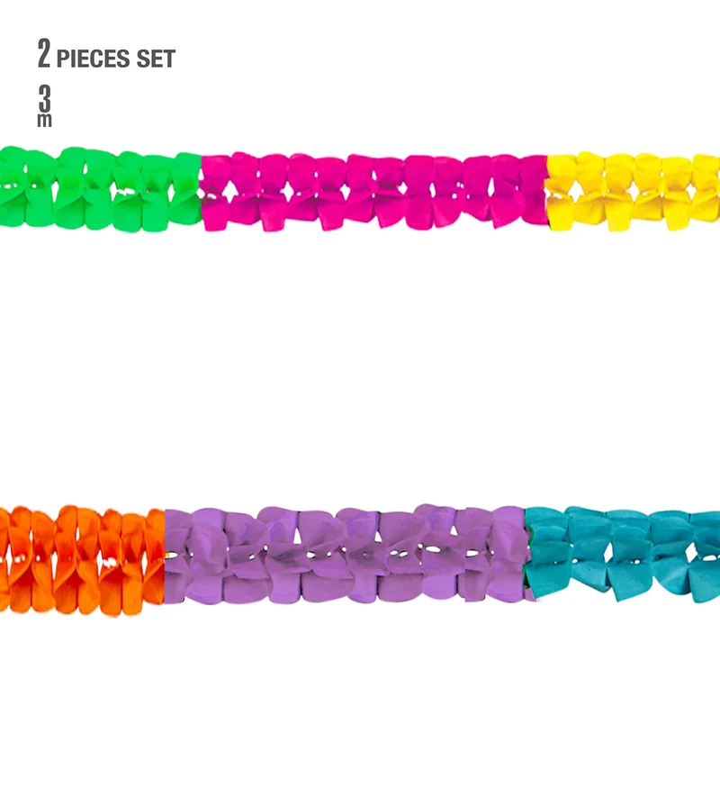 Multi color feestslingers
