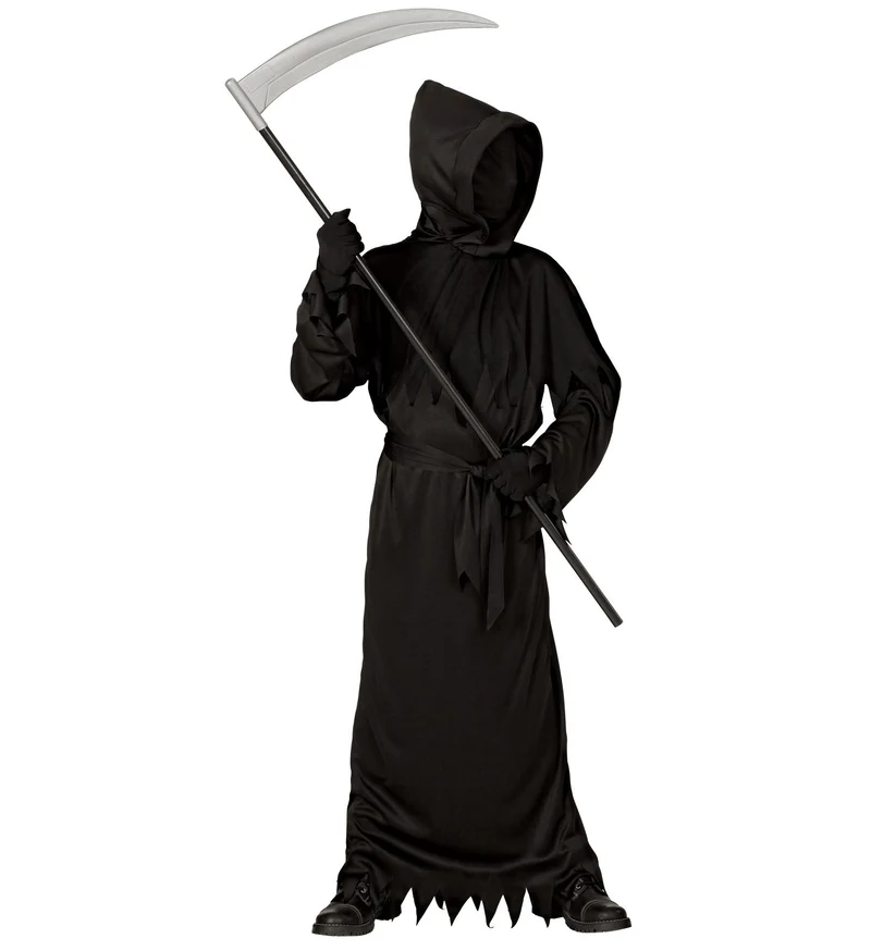 Horror pak zwarte griezel magere hein