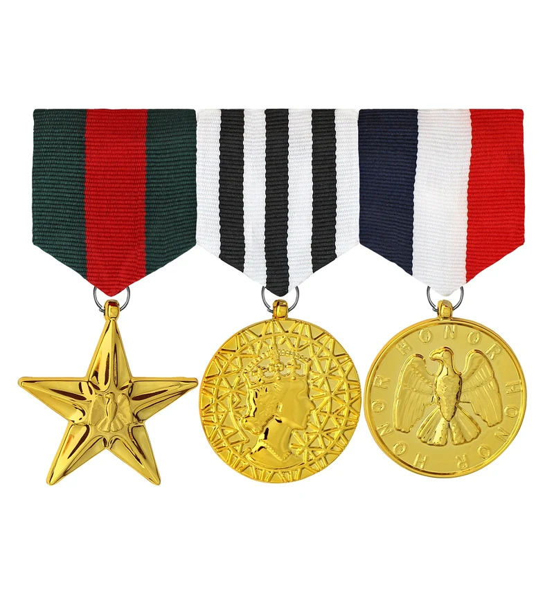 Onderscheiding leger soldaten medailles
