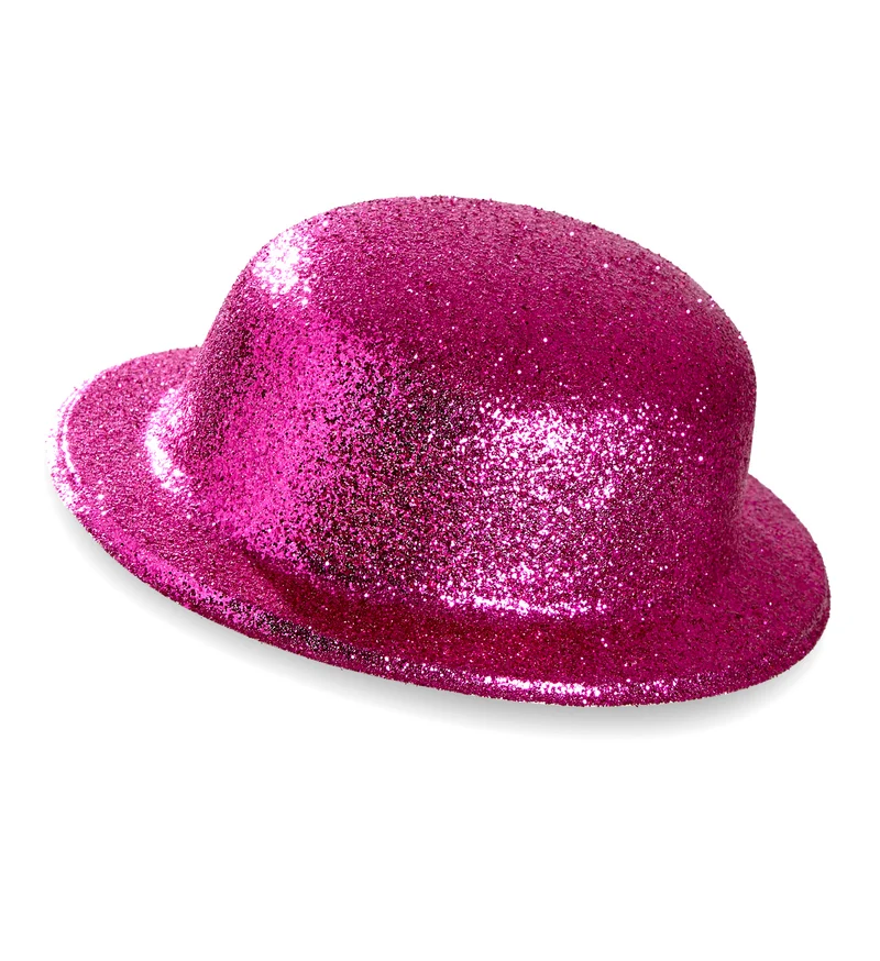 Glitter bolhoed roze