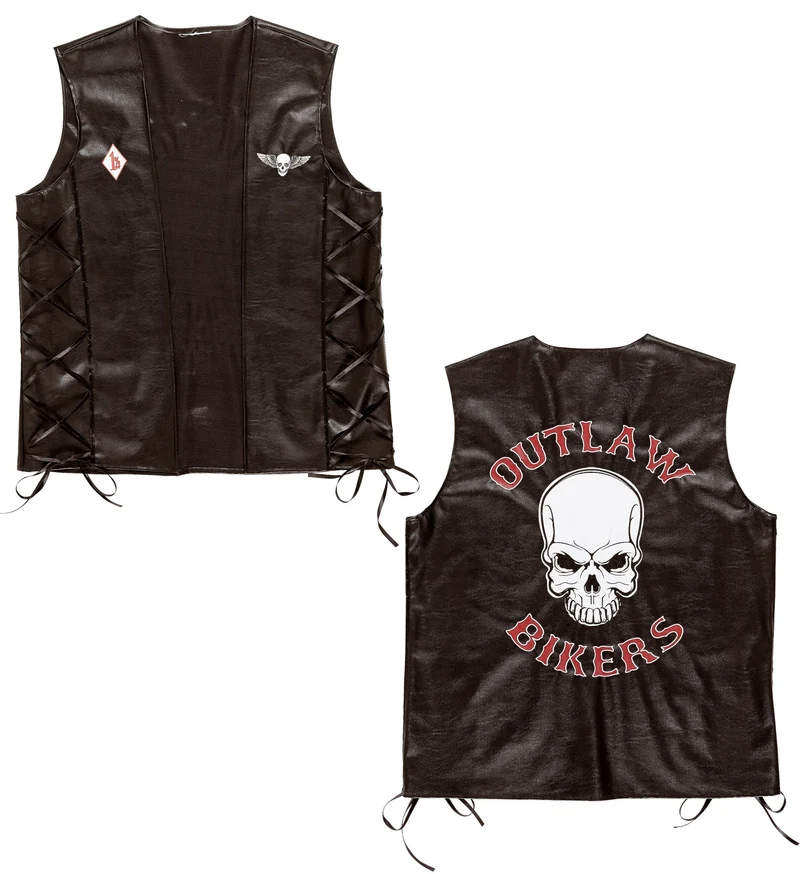 Bikervest Outlaw lederlook