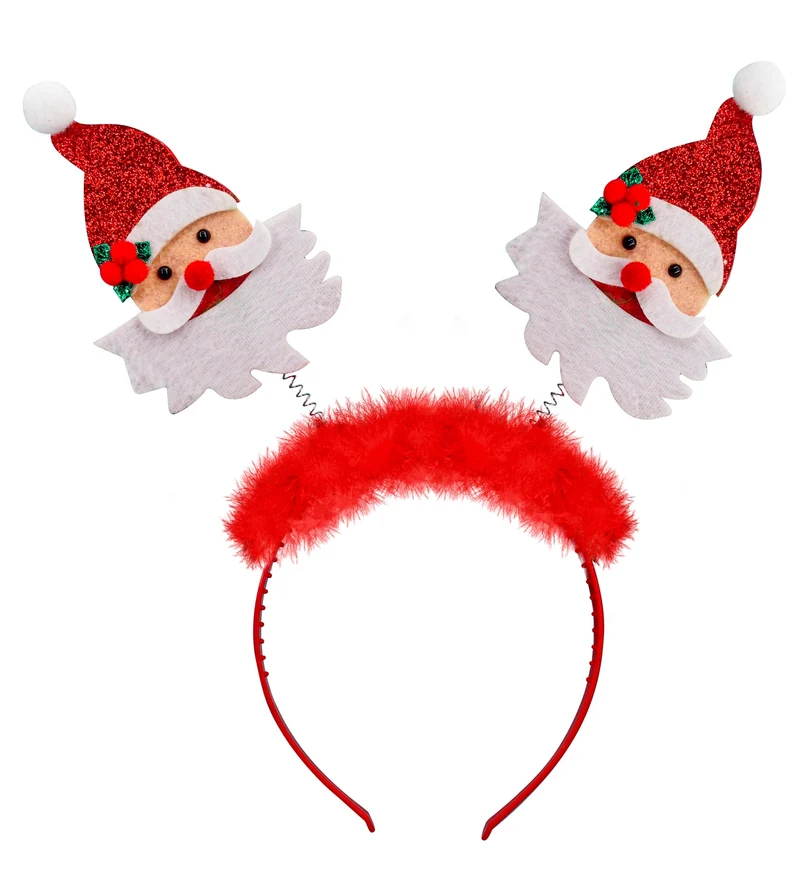 Bopper Kerstman met boa en klatergoud
