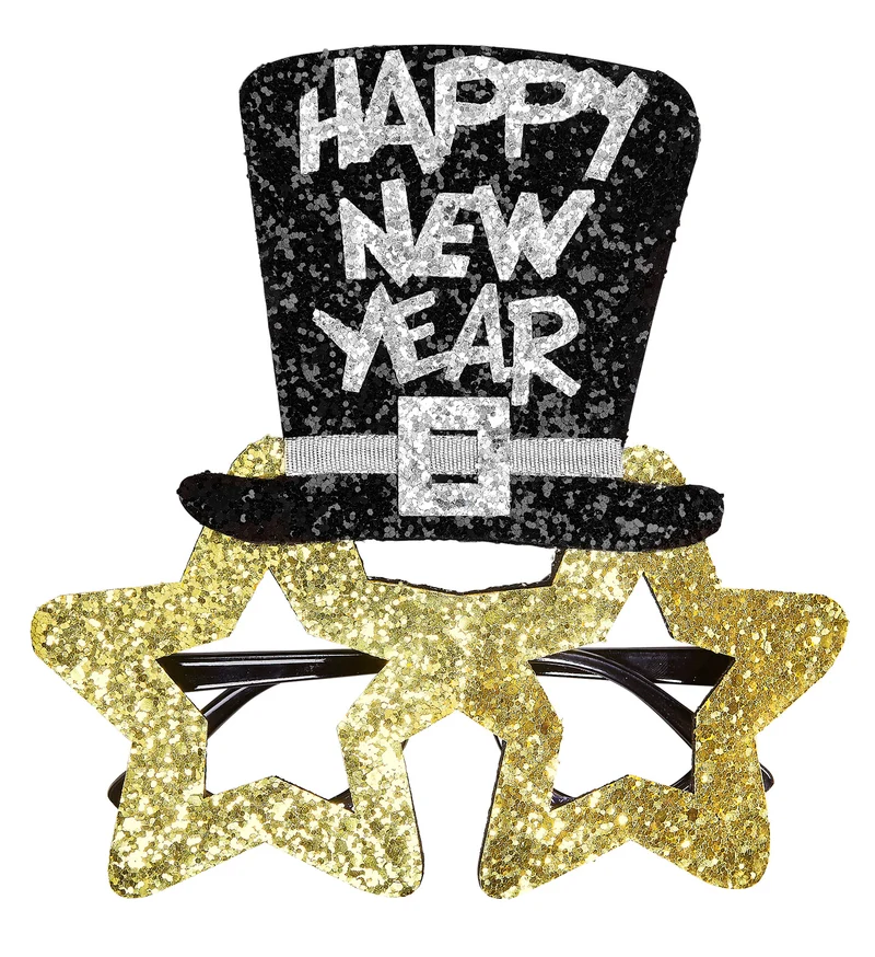 Bril, Happy New Year Goud