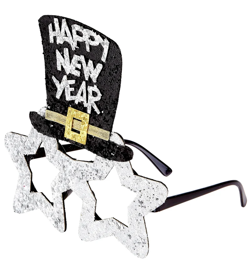 Bril, Happy New Year Zilver