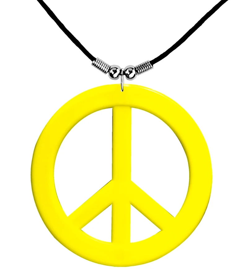 Neon Hippie Ketting Rosa Geel