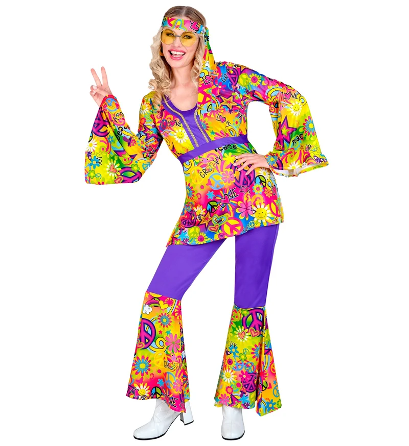 70s Hippie kostuum Peace & Love