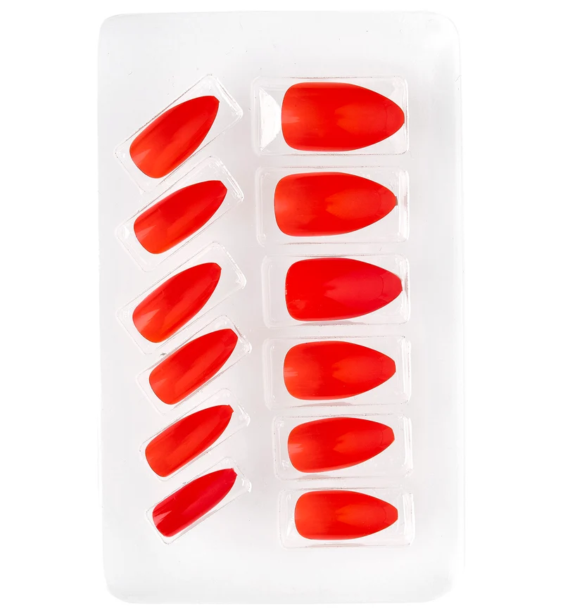 Nagels Stiletto Rood
