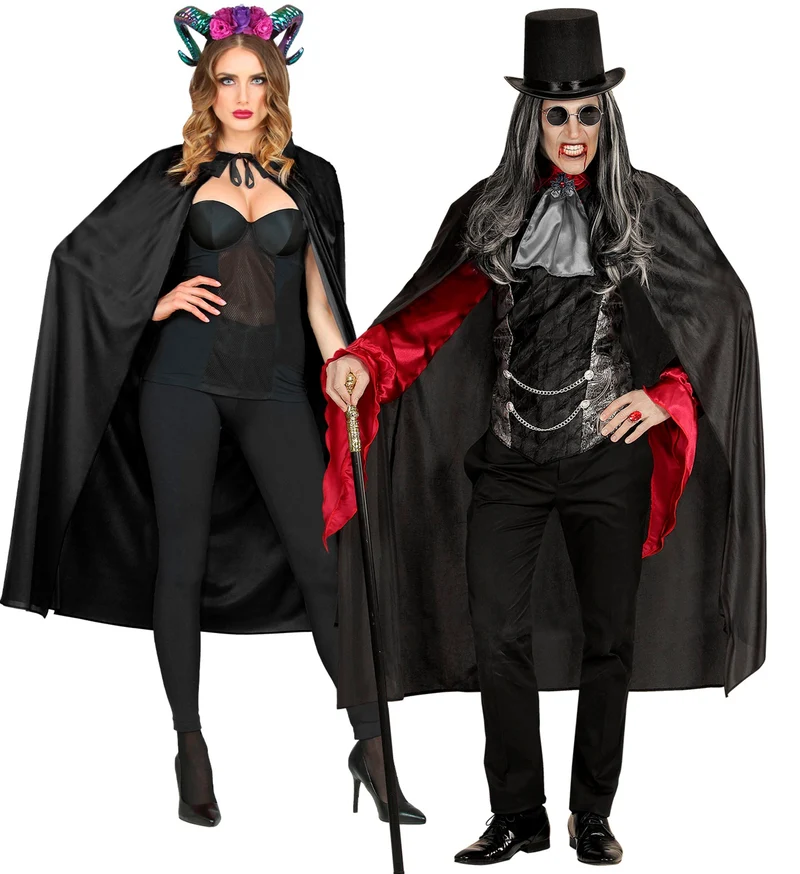Zwarte Cape 136Cm