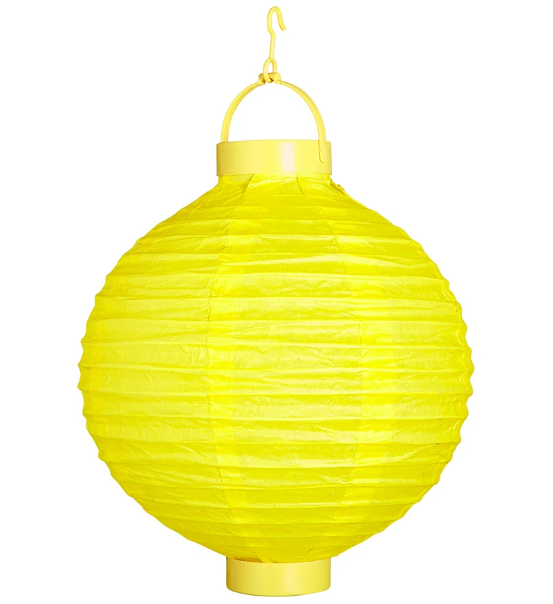 Lampion Met Licht 30Cm Geel