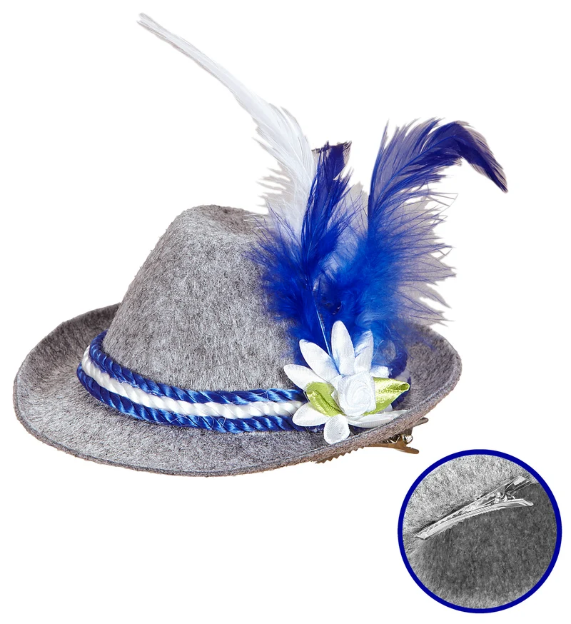 Mini Beierse hoedjes in blauw