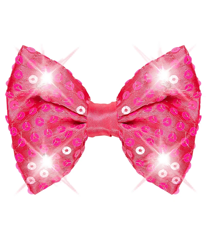 Roze strikjes met flitslicht