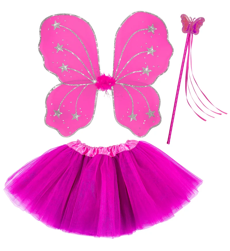 Magische fee setjes donker roze