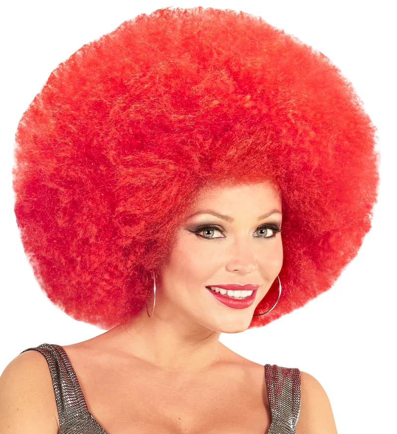 Rode oversized Afropruik