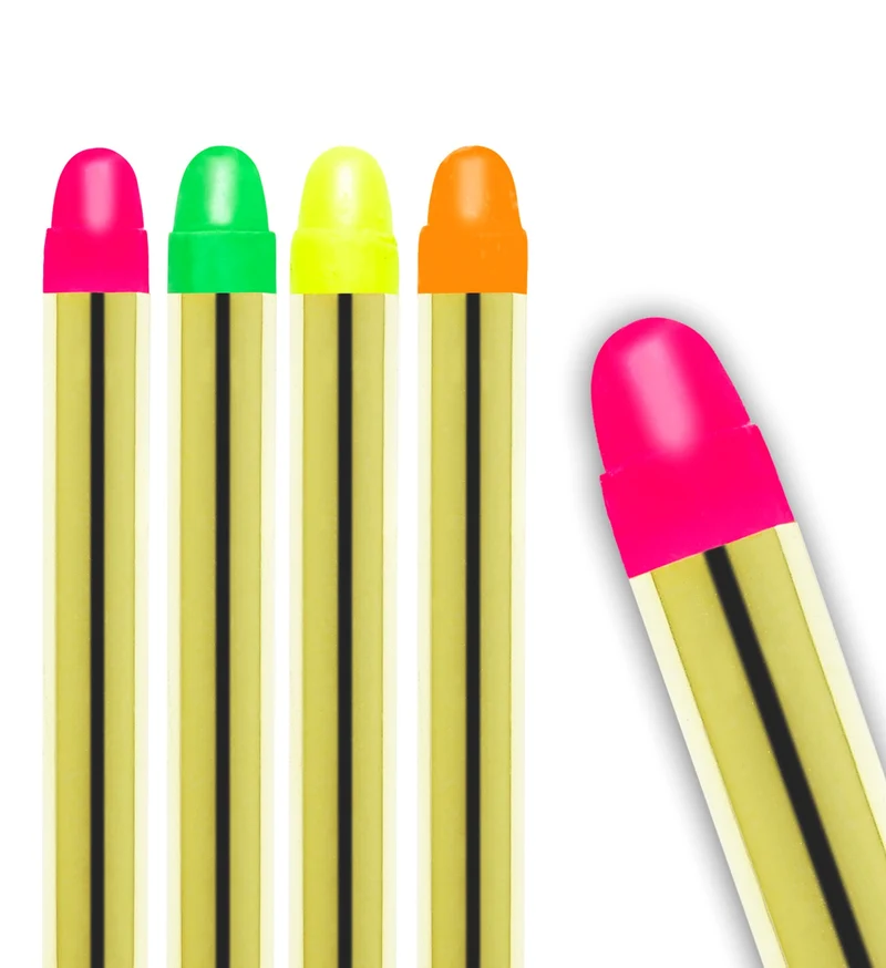 Neon kleurige make up stiften