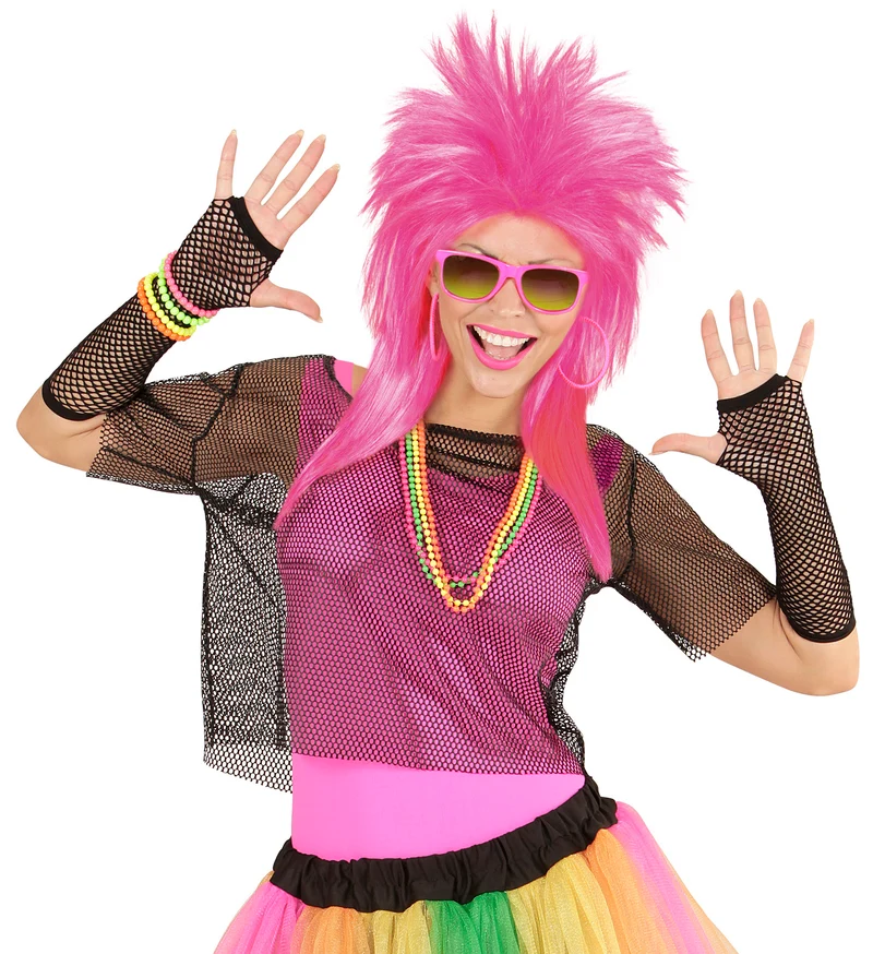 Zwart visnet shirt voor party's