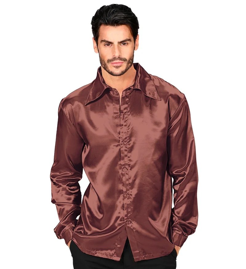 Bruine jaren 70 Disco shirtjes