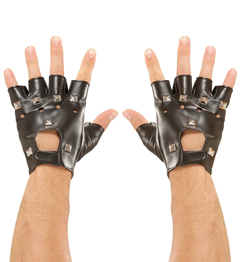 Vingerloze handschoenen mat spijkers