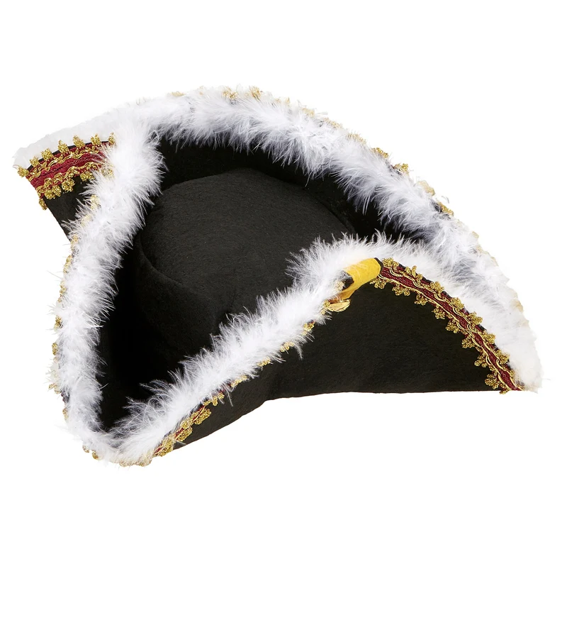 Tricorn steeks met marabou rand