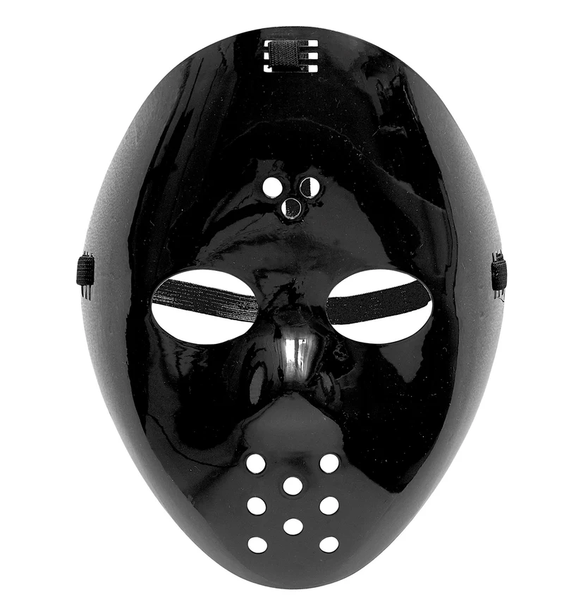 Zwart Hockey masker voor Halloween