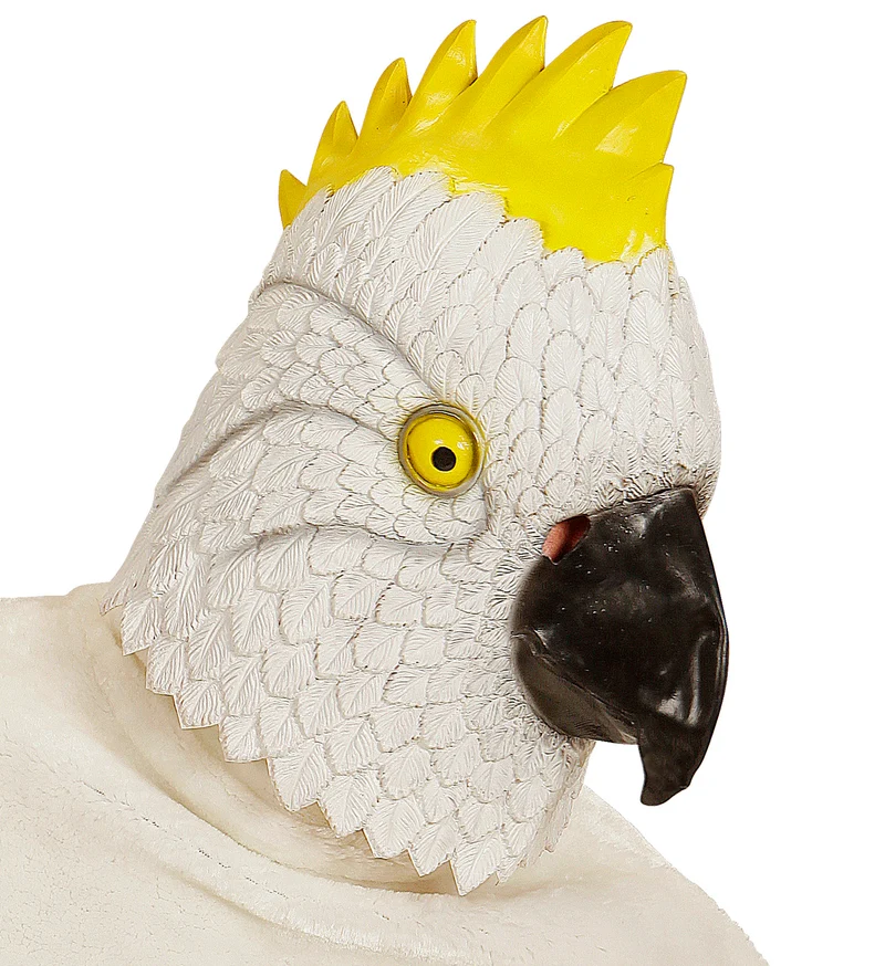Kaketoe papegaai masker voor party's