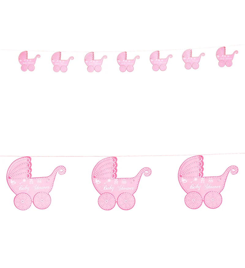 Roze slinger met kinderwagentjes
