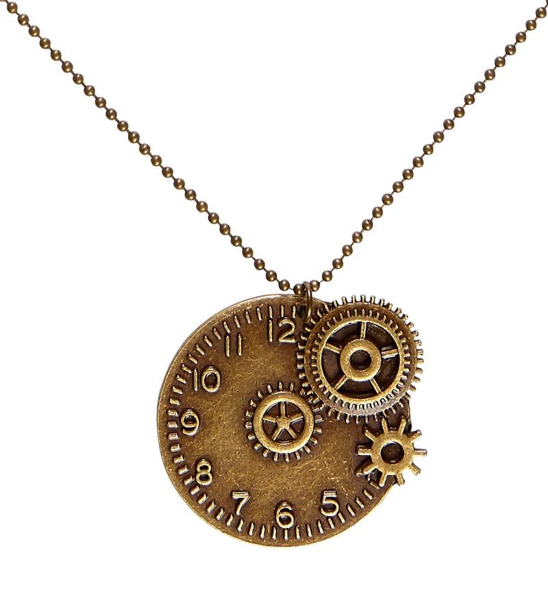 Steampunk ketting bruin