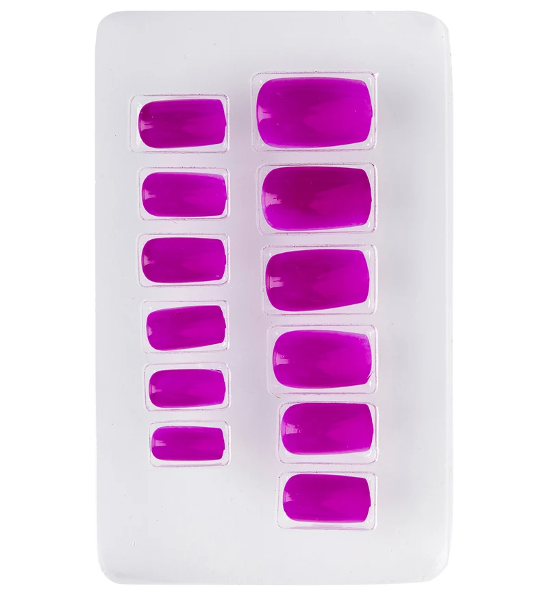 Airbrush nagels neon paars
