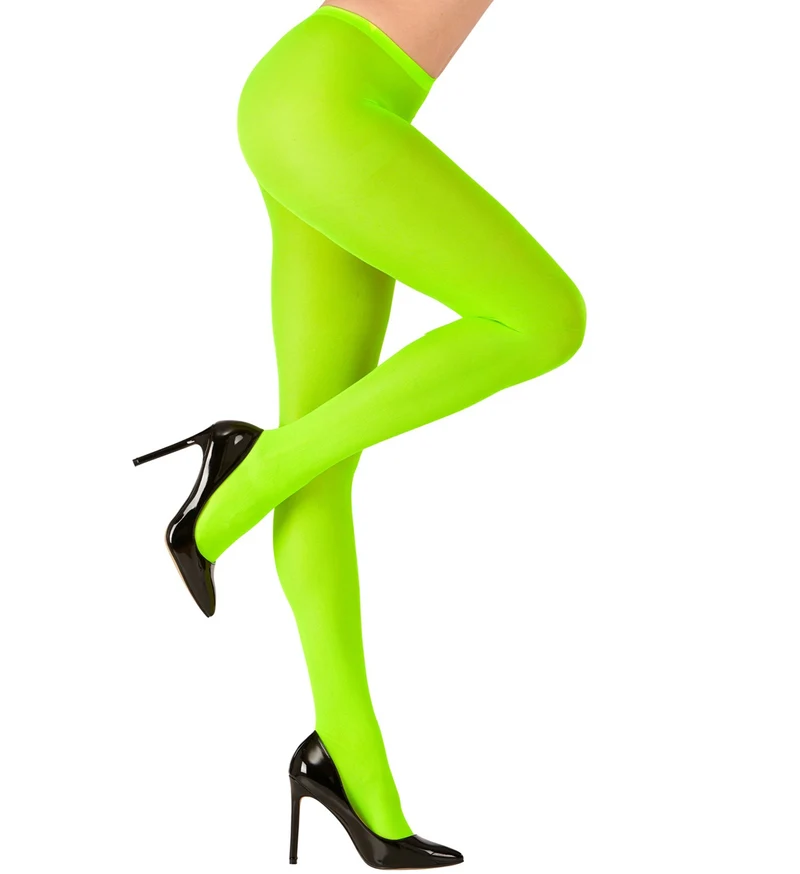 Neon panty 40den groen