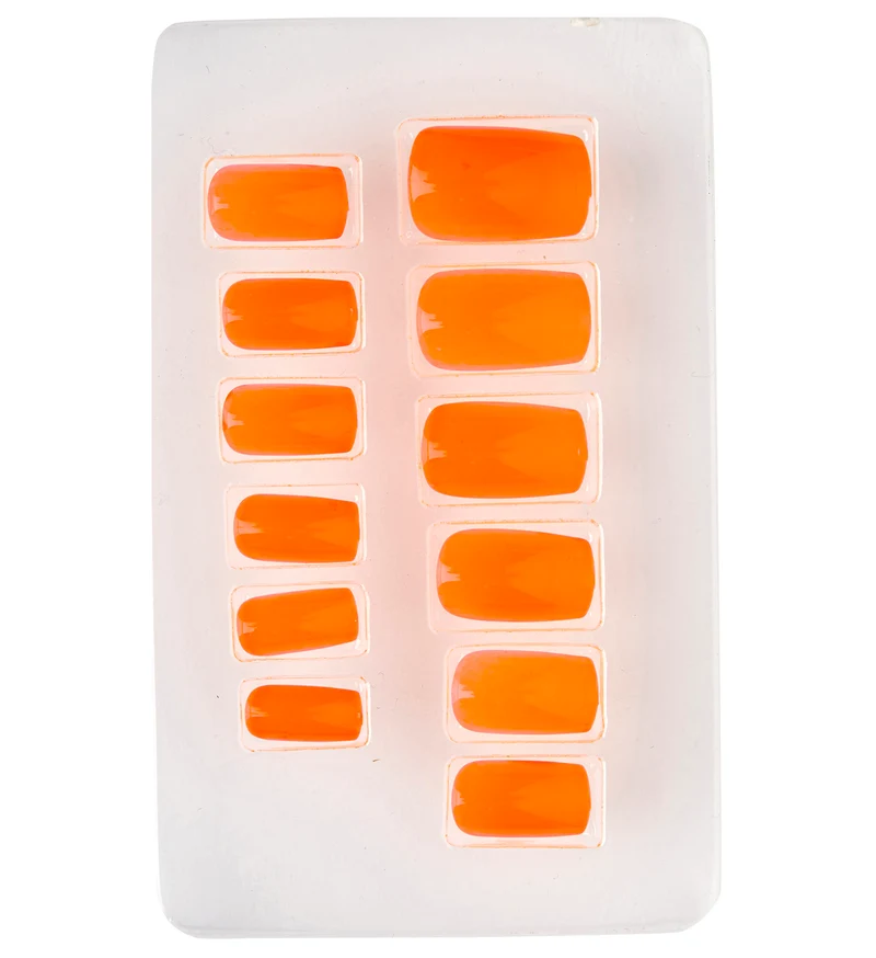 Airbrush nagels neon oranje