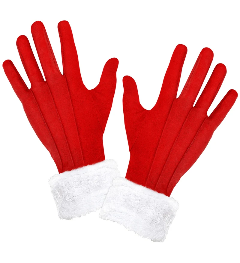 Deluxe handschoenen Kerstman