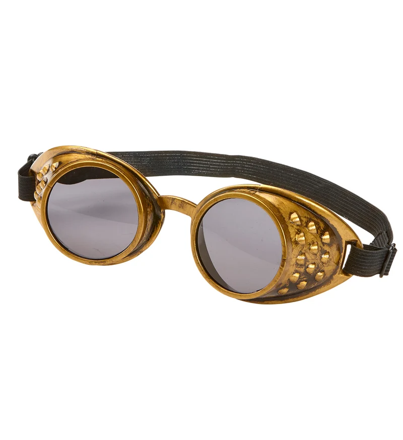 Bronze steampunk stof bril