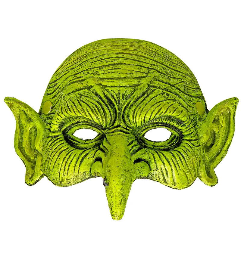 Kinloos masker heks groen