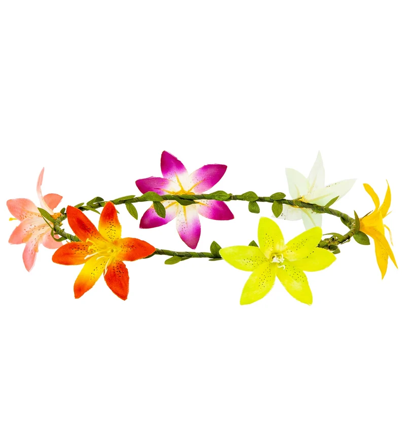 Diadeem hibiscus bloemen hippie