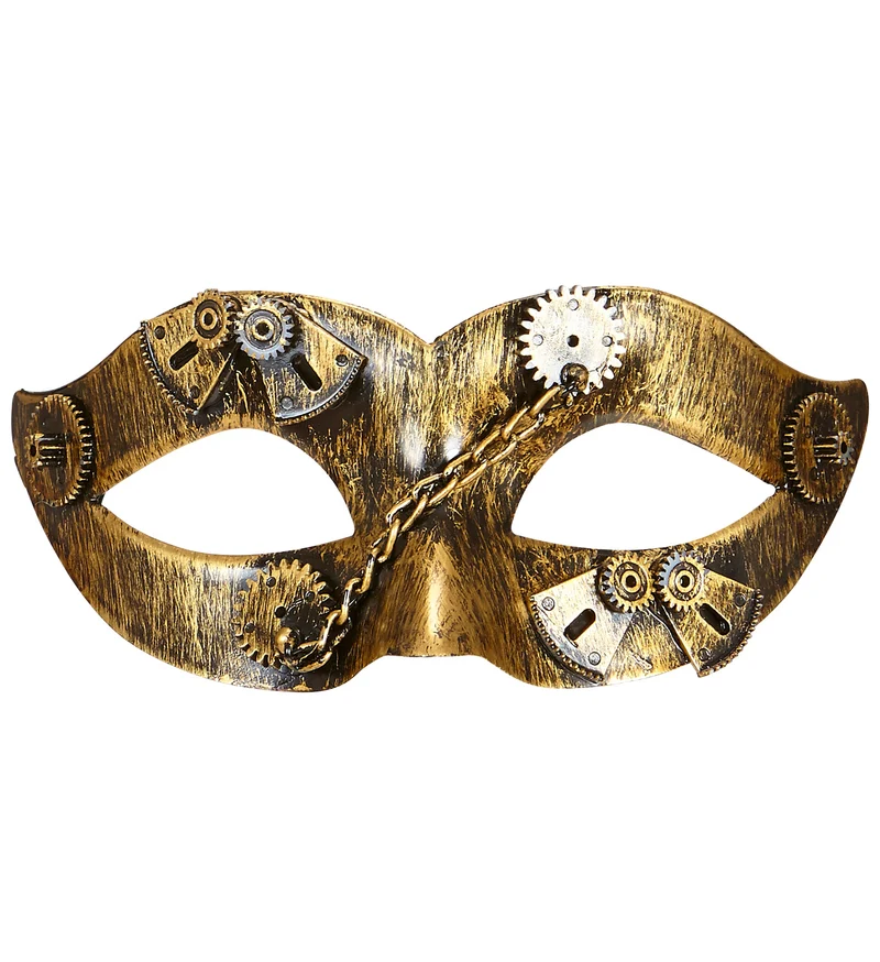 Oogmasker steampunk goud
