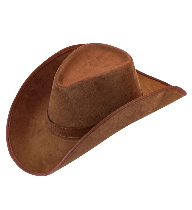 Cowboyhoed suede bruin Texaans