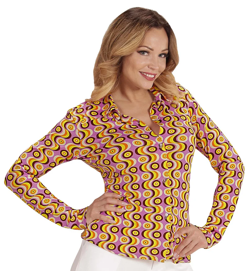 Jaren 70 discoshirt Groovy