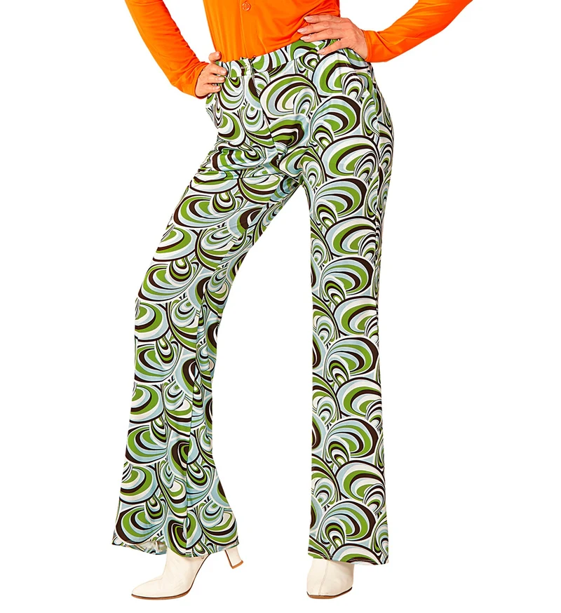 Jaren 70 disco broek Groovy waves