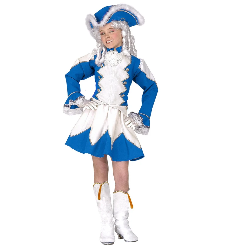 Majorette kostuum Tessie kind blauw